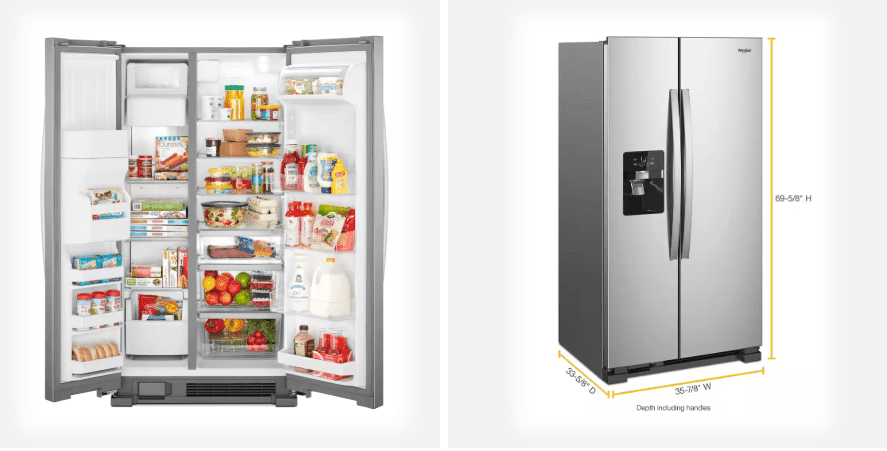 Whirlpool fridge Interior