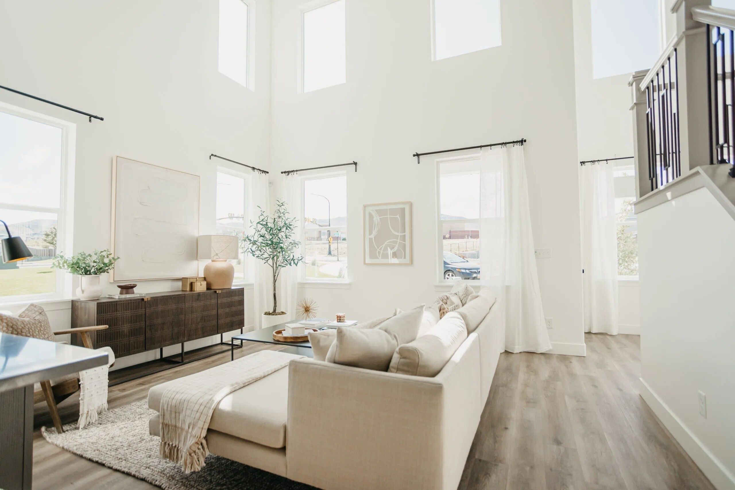 A well-styled living room from EDGEhomes