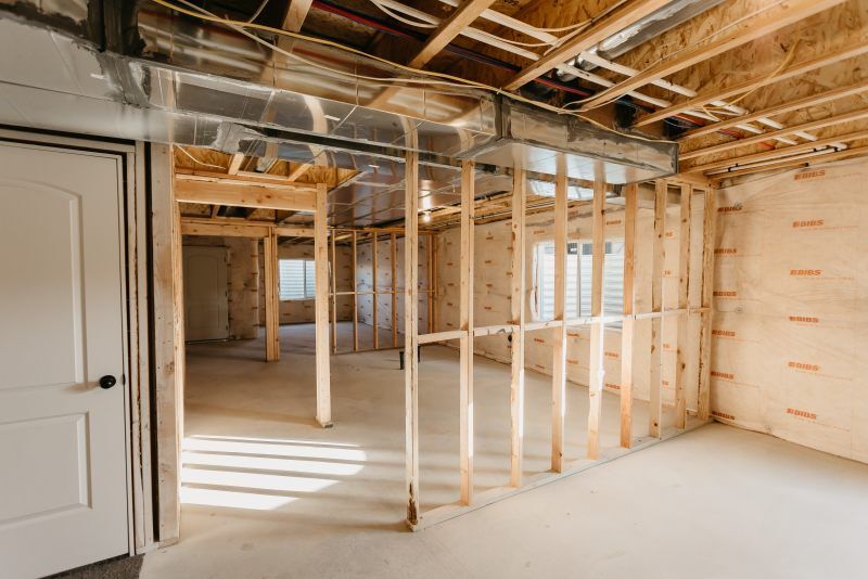 The basement of a new construction house by EDGEhomes